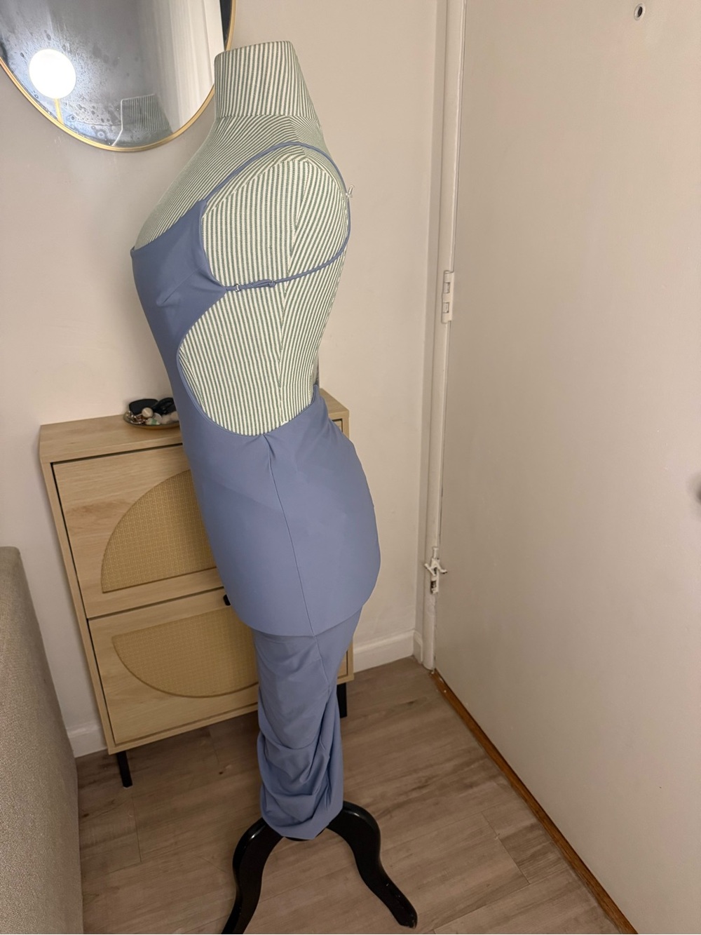 Fashion Nova Lavender Blue Cutout Bodycon Maxi Dress - Picture 3 of 5